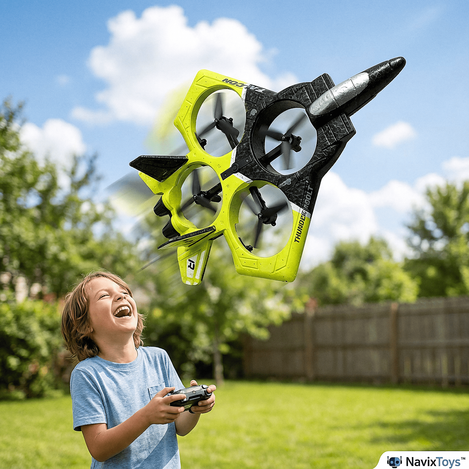 COMBAT NT¹ RC Fighter Jet - Gravity Control Airplane for Kids & Adults - NavixToys