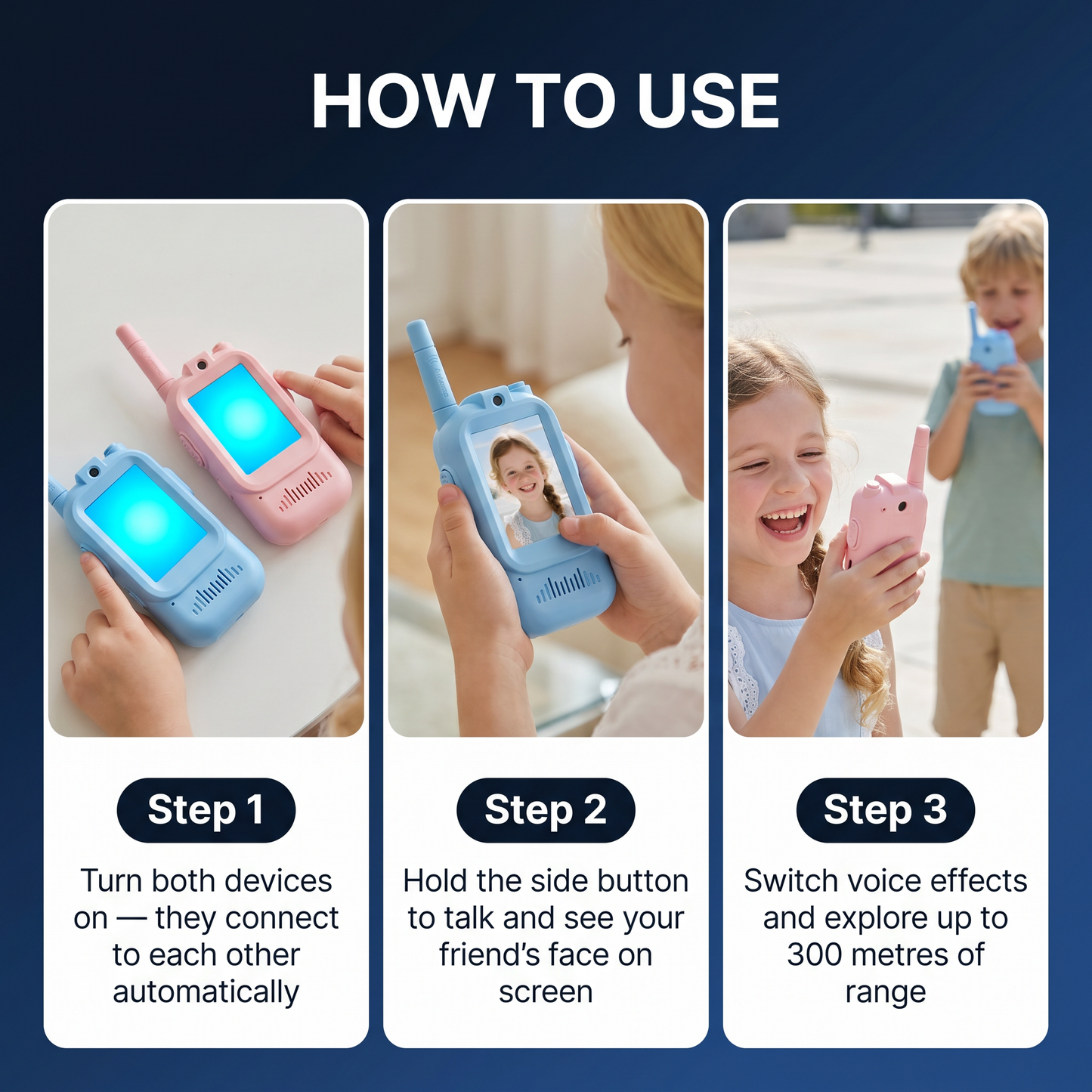 VIDEO NT⁵ Walkie Talkie for Kids