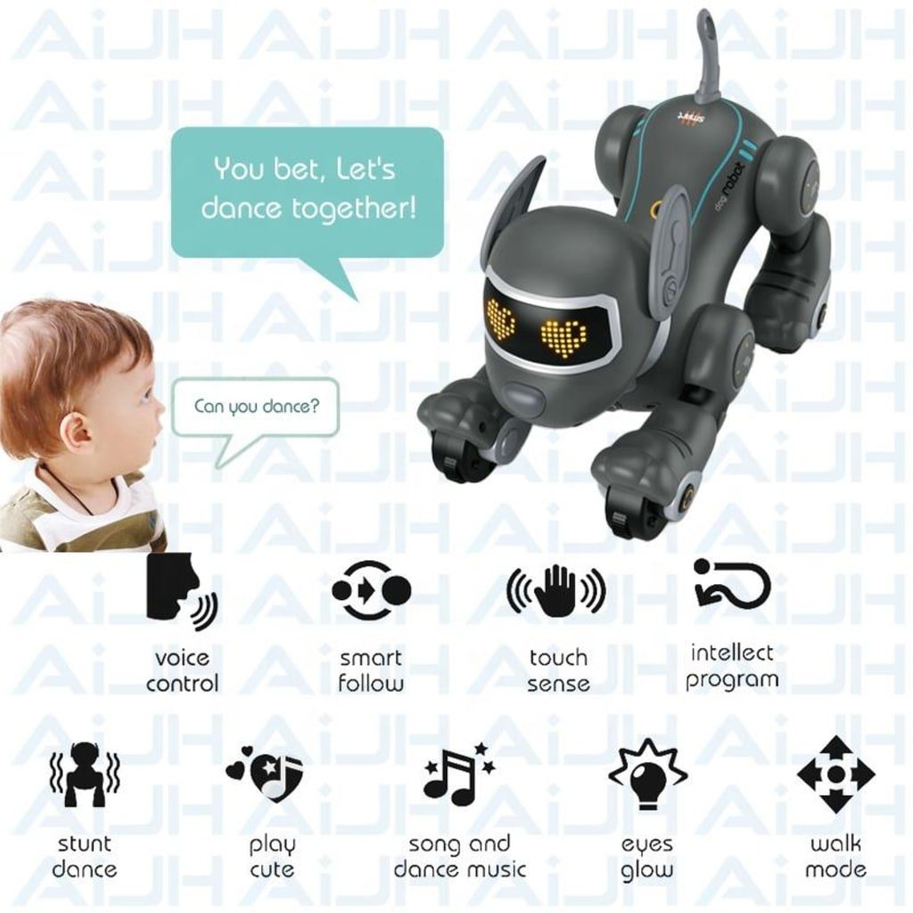 SKU 4.2 - Perro Inteligente Voice Dialogue RC Robot Dog - NavixToys